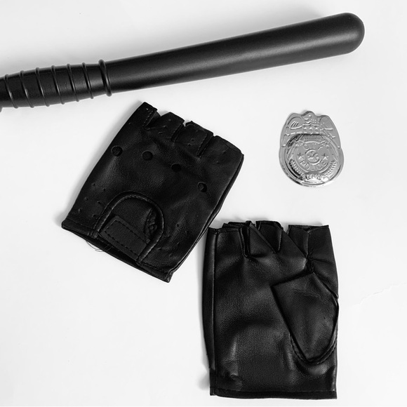 🎁 5/$25 Sale - Women’s Fetish Police Officer Cop Accessories Baton Badge Gloves - Picture 2 of 8